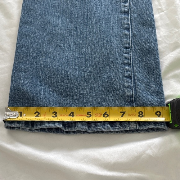 American Eagle Outfitters Low Rise Straight Light Blue Flare Jeans Size 10 - Picture 15 of 15
